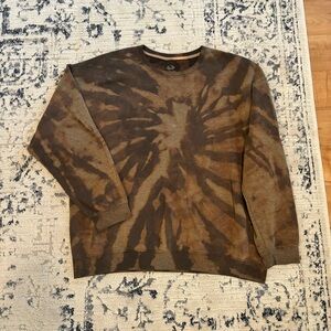 HAND BLEACHED Tie-dyed Crewneck